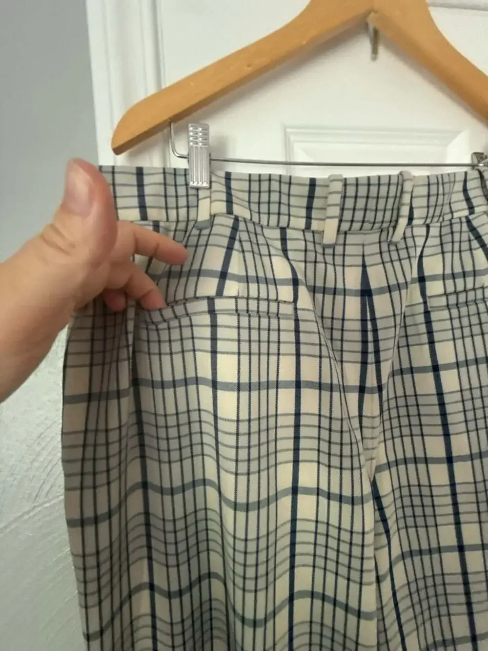 Tory Burch Plaid Tartan Patterned Trousers